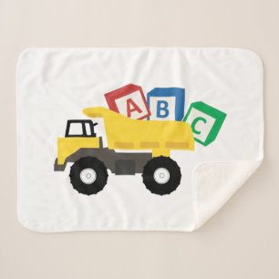 ABC Dump Truck Construction Trucks Sherpa Deken