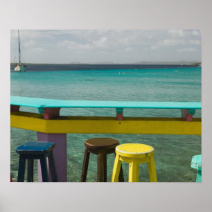 ABC-eilanden, BONAIRE, Kralendijk: Uitzicht Poster