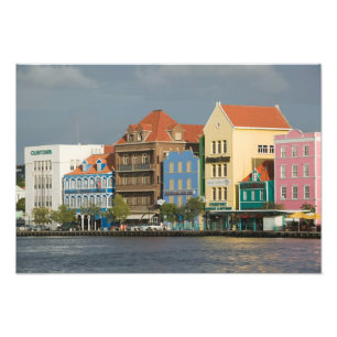 ABC-eilanden, CURACAO, Willemstad: Harborfront 2 Foto Afdruk