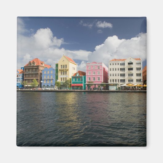 ABC-eilanden, CURACAO, Willemstad: Harborfront Magneet (Voorkant)