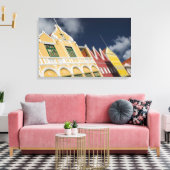 ABC-eilanden, CURACAO, Willemstad: Punda Canvas Afdruk (Insitu (Woonkamer))