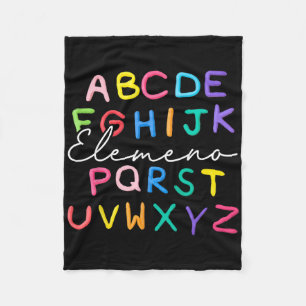 Abc Elemeno Kleuterleidster Jongen Meisje Kind Rug Fleece Deken