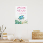 ABC Enfants affiche la tortue de mer tropicale (Cuisine)