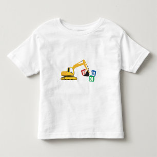 ABC Excavator Construction Truck Kinder Shirts