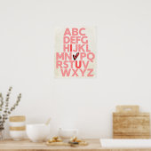 ABC I hou van U-Poster Poster (Keuken)