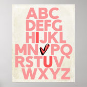 ABC I love U Poster (Devant)