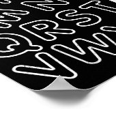 Abc I Love You Alphabet Teachers Day Valentines Da Poster (Hoek)