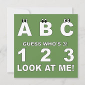 ABC Kijk wie 3 Print is Kaart (Voorkant)