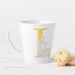ABC L is for llama latte mug