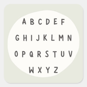 ABC letters. alfabet. Stickers en labels