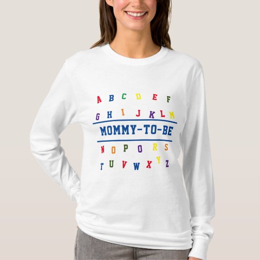 ABC Mama-to-Be T-Shirt (Voorkant)