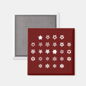 ABC naar Ster Symbolen Cipher Code Sleutel op Donk Magneet (Voorkant / Achterkant)