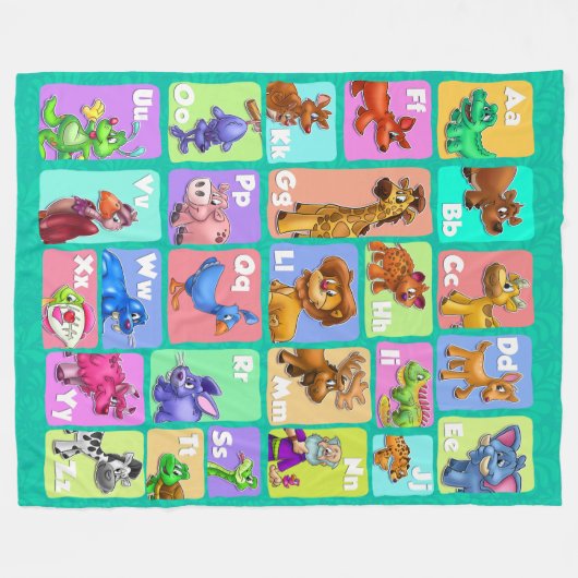 ABC Noah Blanket Fleece Deken (Voorkant (Horizontaal))