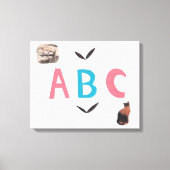 ABC op gewikkeld canvas (Voorkant)