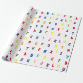 ABC-pakpapier Cadeaupapier (Uitgerold)