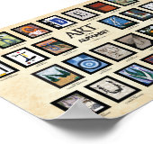 ABC-Poster - Kunst in het alfabet Poster (Hoek)