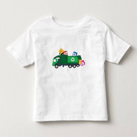 ABC Recycling Garbage Truck Kinder Shirts (Voorkant)
