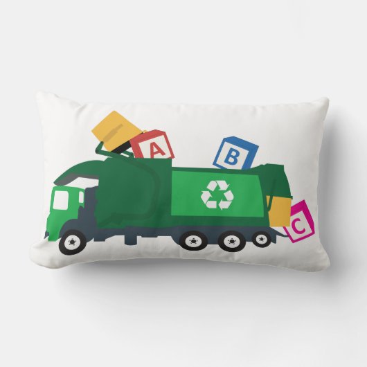 ABC Recycling Garbage Truck Kussen (Voorkant)