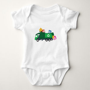 ABC Recycling Garbage Truck Romper