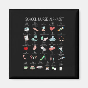 ABC School Nurse Alphabet Nurse Appreciation Nurse Magneet