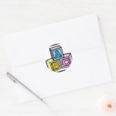 ABC-STICKER! RONDE STICKER (Envelop)