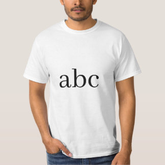 ABC-stijl T-shirt