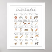 ABC Wall Art Poster Alfabet Kinder ABC's (Voorkant)