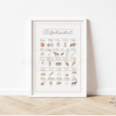 ABC Wall Art Poster Alfabet Kinder ABC's