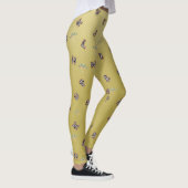 ABC Zebra Safari Tree Gold Gradient Terug naar sch Leggings (Rechts)