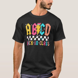 ABCD Black in de klas Leraar Eerste dag terug T-shirt