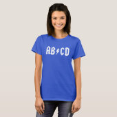 ABCD Funny Parody Dames Shirt (Voorkant volledig)