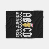 ABCD Kindergarten Rocks Pencil Lightning Teachers Fleece Deken (Voorkant (Horizontaal))