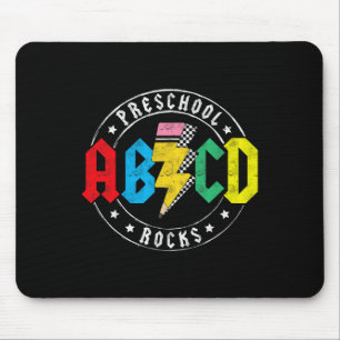 Abcd Peuterspeelzaal Rocks 1e Dag Pre-k Leraar Ck Muismat