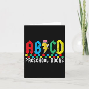 Abcd Preschool Rocks Eerste Dag Pre-k Leraar Rug  Kaart