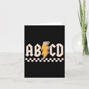 Abcd Terug In De Klas Eerste Dag Terug Naar School Kaart