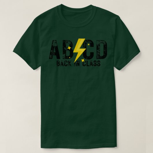 ABCD Terug In Klasse 4 T-shirt (Design voorkant)