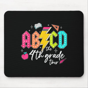 ABCD The 4th Grade Tour Pencil Lightning Rock Boys Muismat
