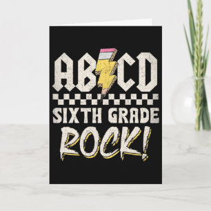 Abcd Zesde Klas Rock Ck naar school eerste dag van Kaart