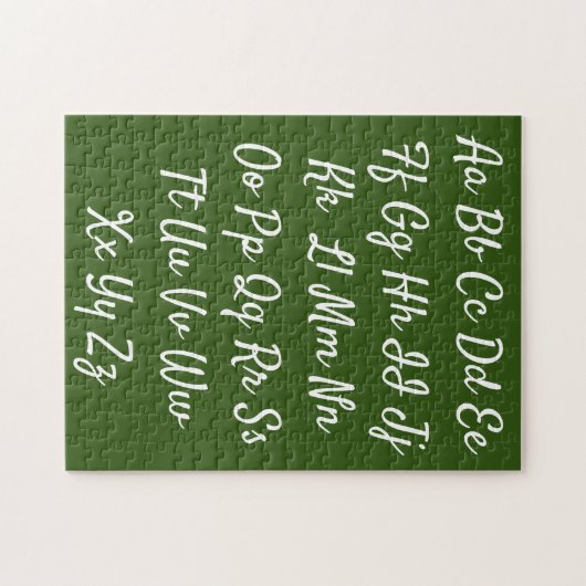 abcedario puzzle for practice (Horizontal)