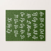 abcedario puzzle voor cursief legpuzzel (Horizontaal)