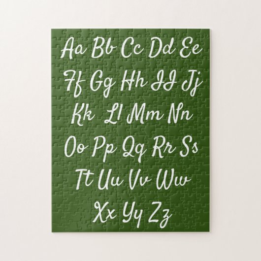abcedario puzzle voor cursief legpuzzel (Verticaal)