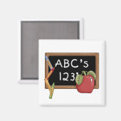 Abcs 123s T-shirts en cadeautjes Magneet (Voorkant / Achterkant)