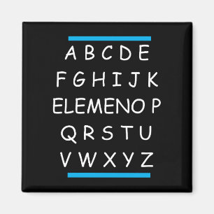 ABC's Grappige Sarcastische Grammatica Magneet