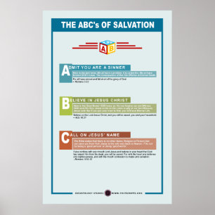 ABC's of Salvation Poster