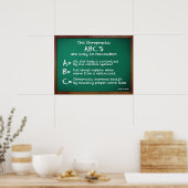 ABC's van chiropractisch Poster (Keuken)