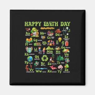 ABC's van Earth Day Teacher Save Our Planet Natuur Magneet
