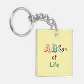 ABC's van het Leven Acryl Sleutelhanger (Voorkant Links)