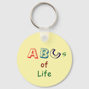 ABC's van Leven Acryl Sleutelhanger