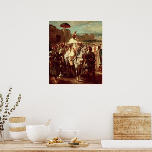 Abd Ar-Rahman Sultan van Marokko Poster (Keuken)