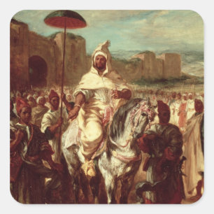 Abd Ar-Rahman Sultan van Marokko Vierkante Sticker